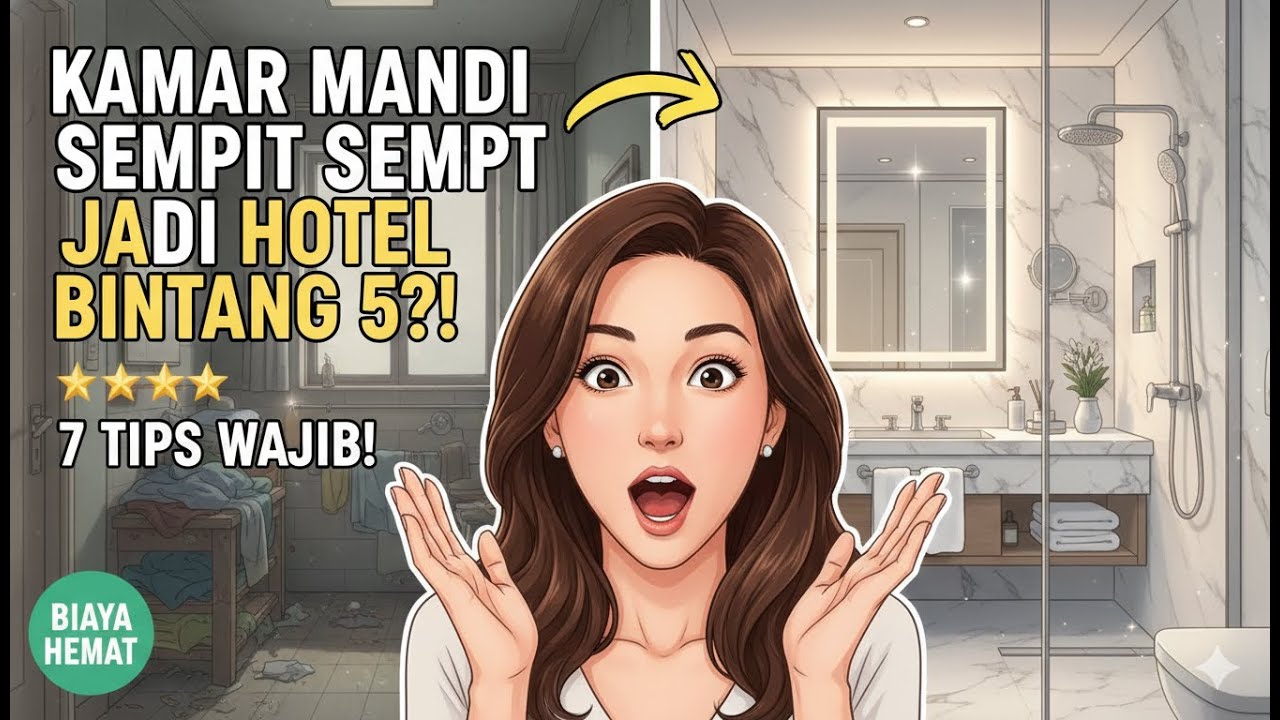 7 Tips Bikin Kamar Mandi Sempit Jadi ala Hotel Bintang 5