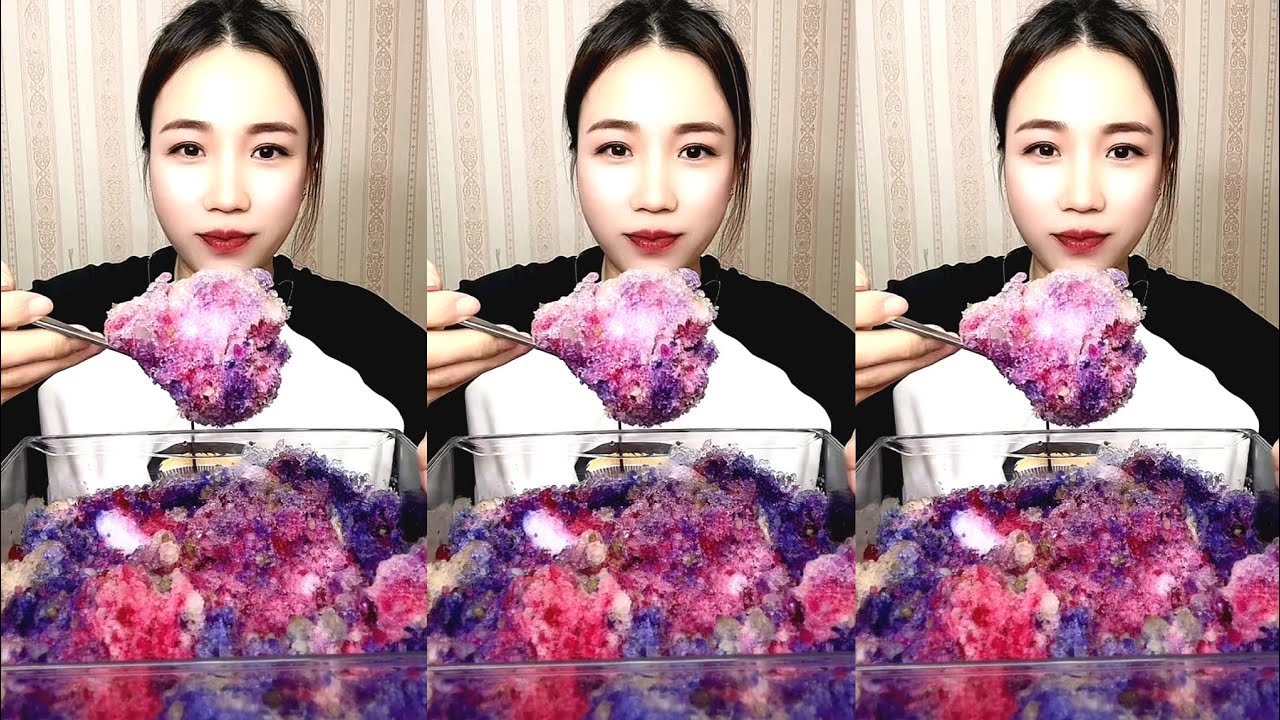 ASMR SHAVED ICE EATING QIAN