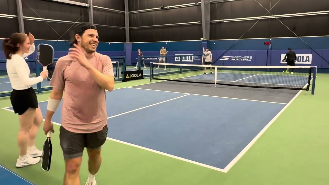 Josh/Andriy vs Jordan/Sydney Round Robin play Tuesday 2-12-26 at Serve and Smash in Branford CT 