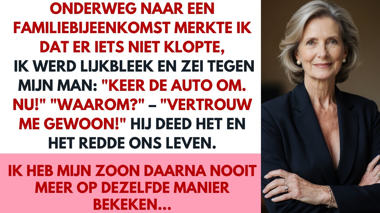 “Stop de auto. NU!” zei ik tegen mijn man. Ik vertrouwde mijn instinct en dat redde ons leven…