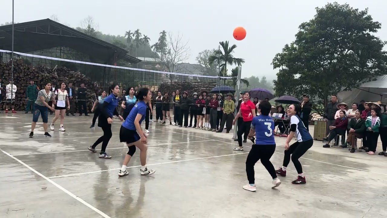 khai xuân bóng chuyền xã yên kỳ , khu 6 & khu12