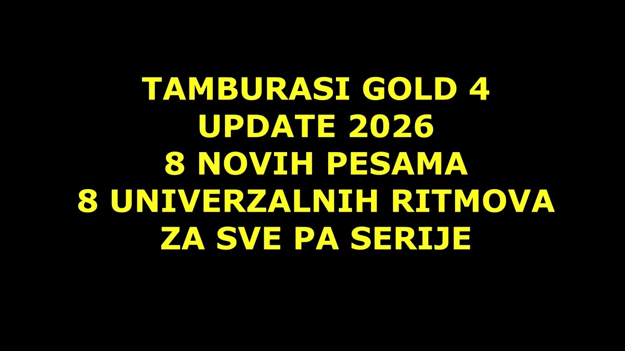 TAMBURASI UPDATE 2026 za sve Korg PA Sreije