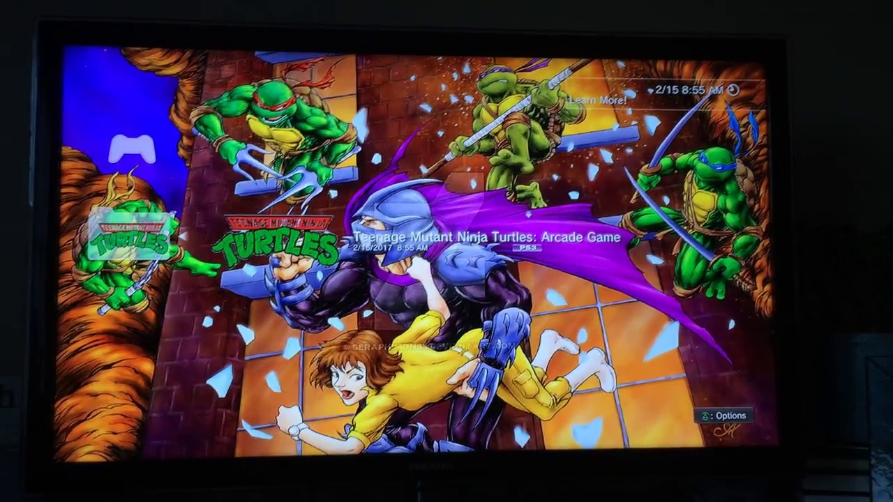 PS3 Teenage Mutant Ninja Turtles 1989 Arcade Game install guide Retro XMB