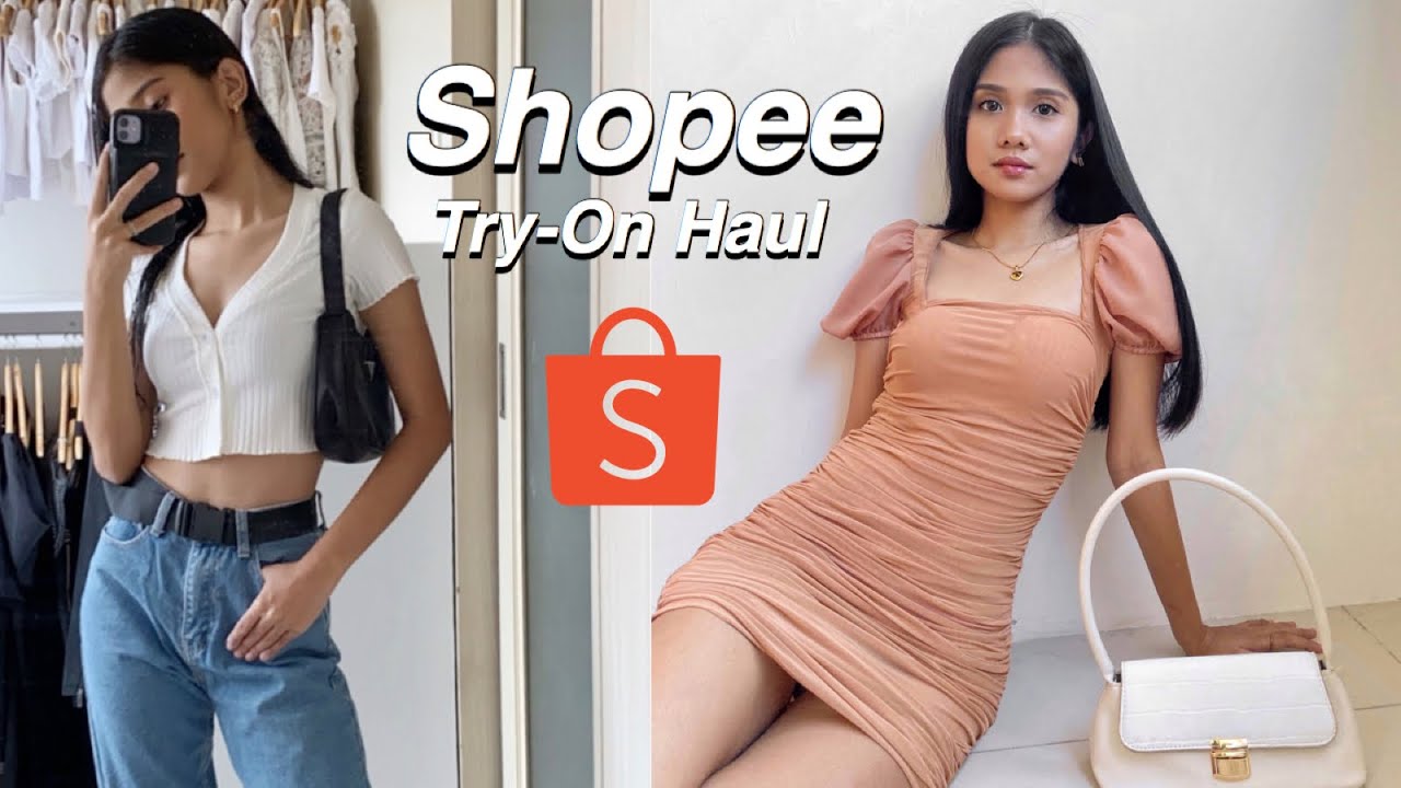 best SHOPEE haul  (clothes, earrings, necklace, bags, shoes)