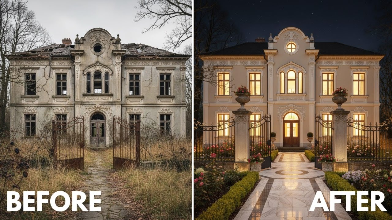 Complete House Transformation From Scratch | Extreme ASMR Home Renovation 🛠️