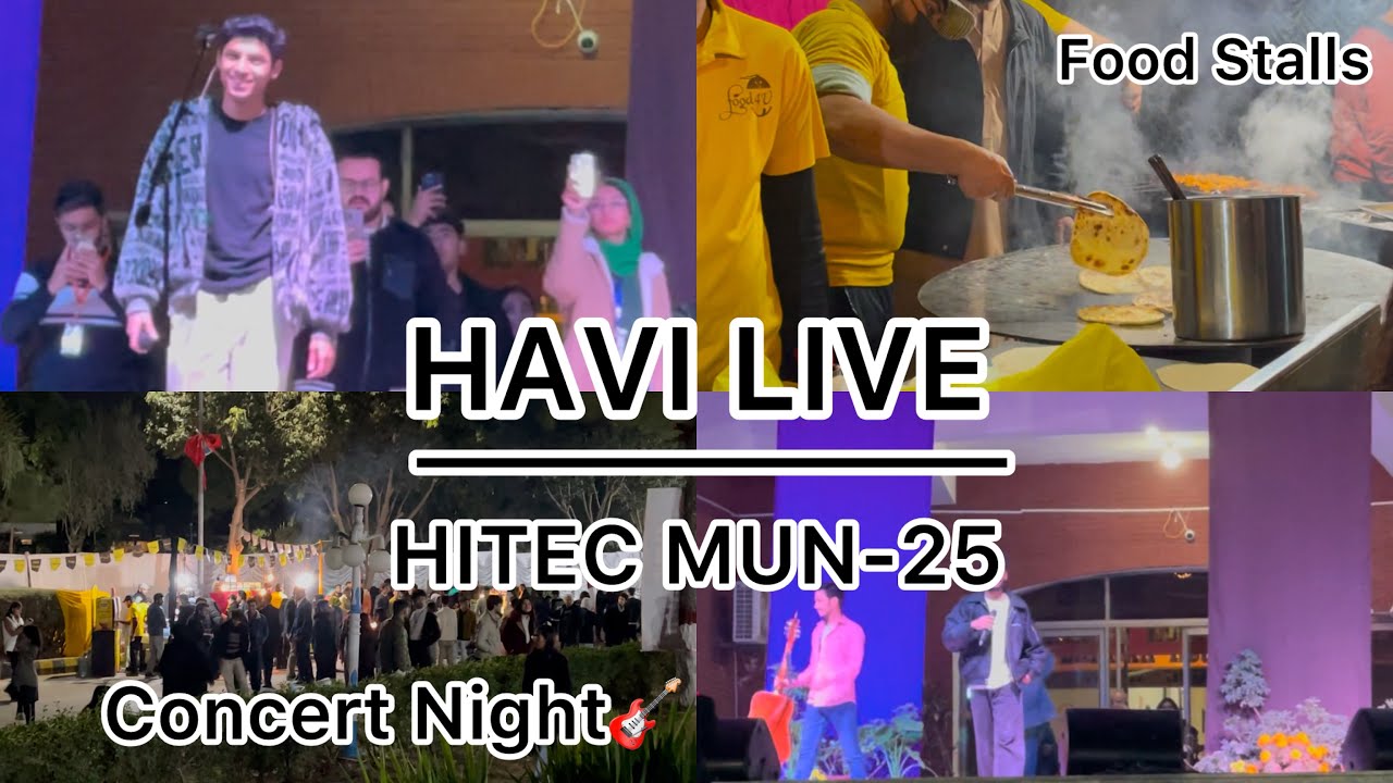 HAVI PERFORMING LIVE🎤 Best of Havi | DJ Night | live concert HITEC'MUN-25 | Vfour | Hitec University