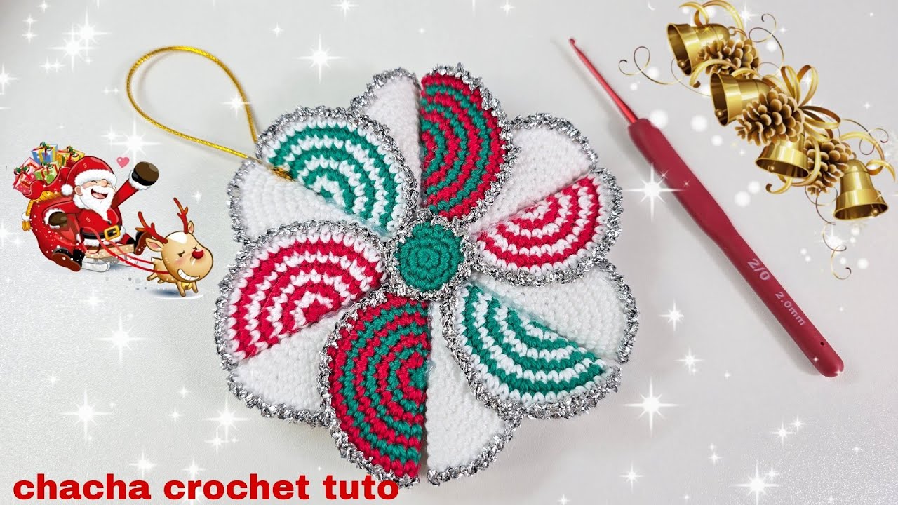 Tuto décoration de Noël au crochet #crochet #tutocrochet #noel #decoration #christmas