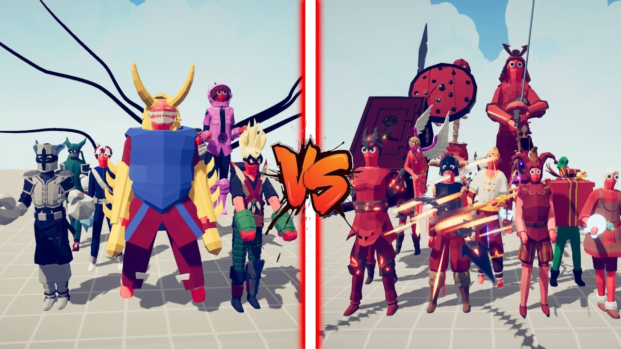 HERO ACADEMIA ( ANIME ) TEAM VS SECRET FACTION | Totally Accurate Battle Simulator TABS