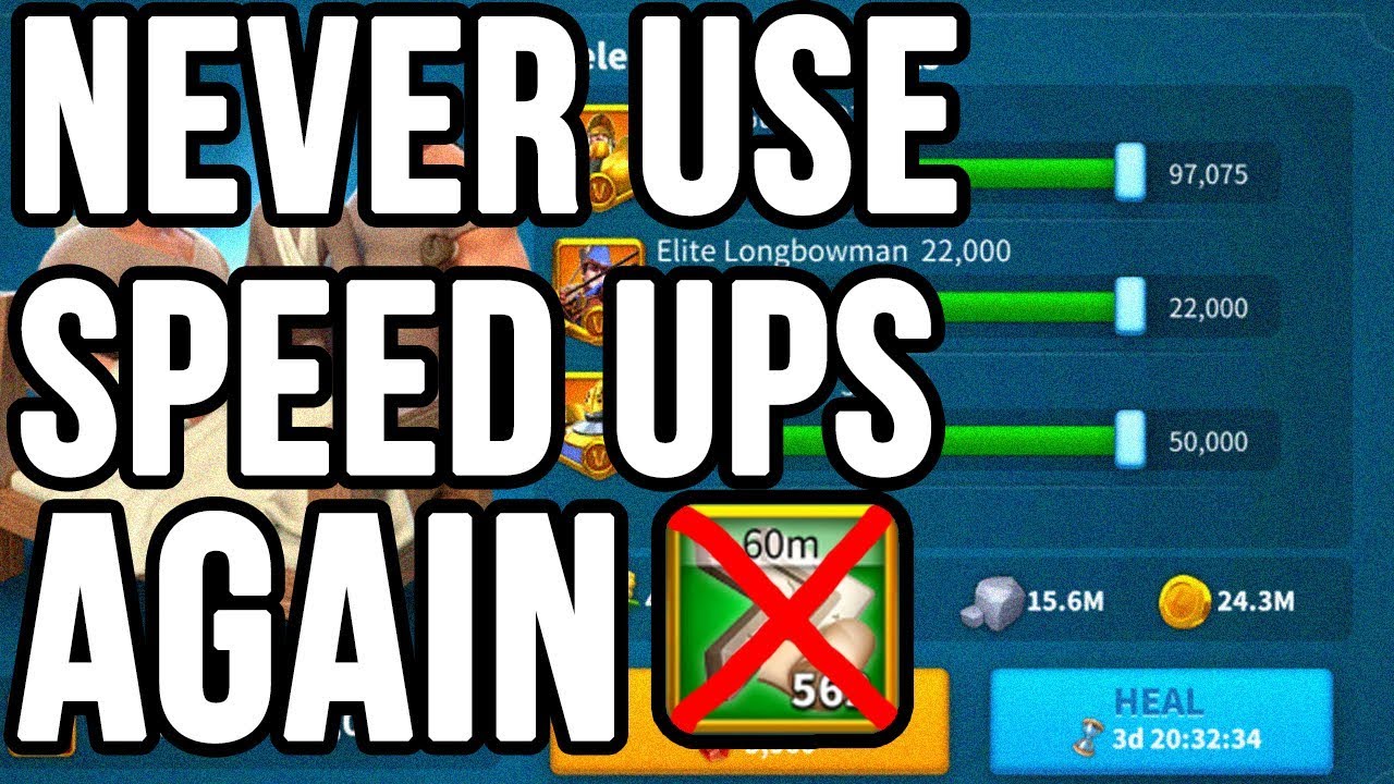 INFINITE HEALING Trick CLEAR HOSPITAL SAVE SPEEDUPS  | Rise of Kingdoms