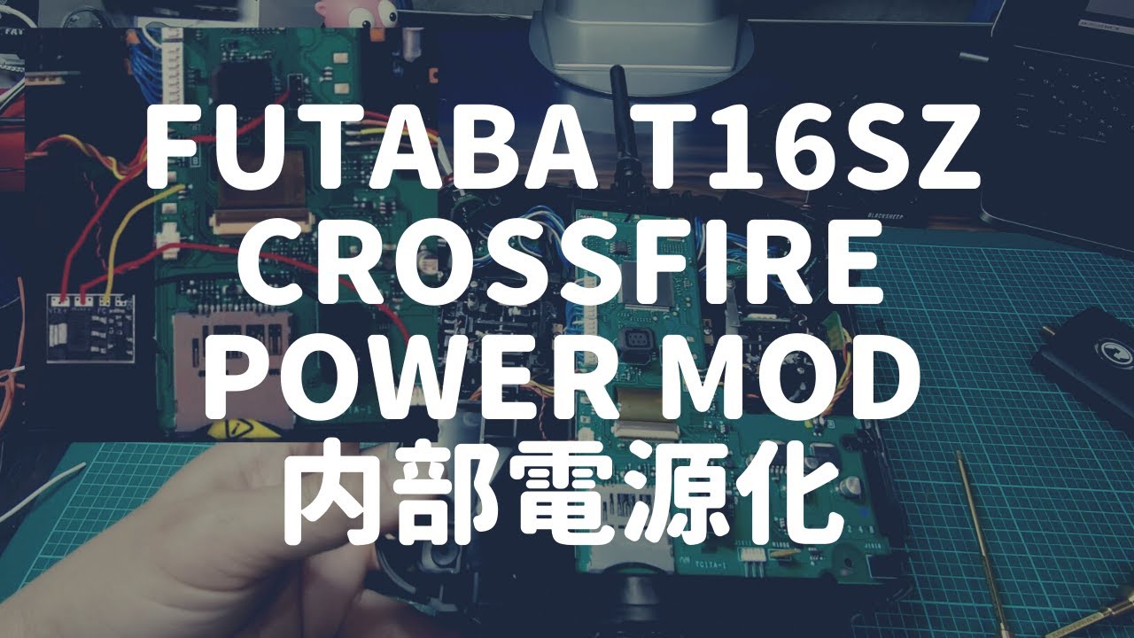 Futaba T16SZ TBS Crossfire Power Mod