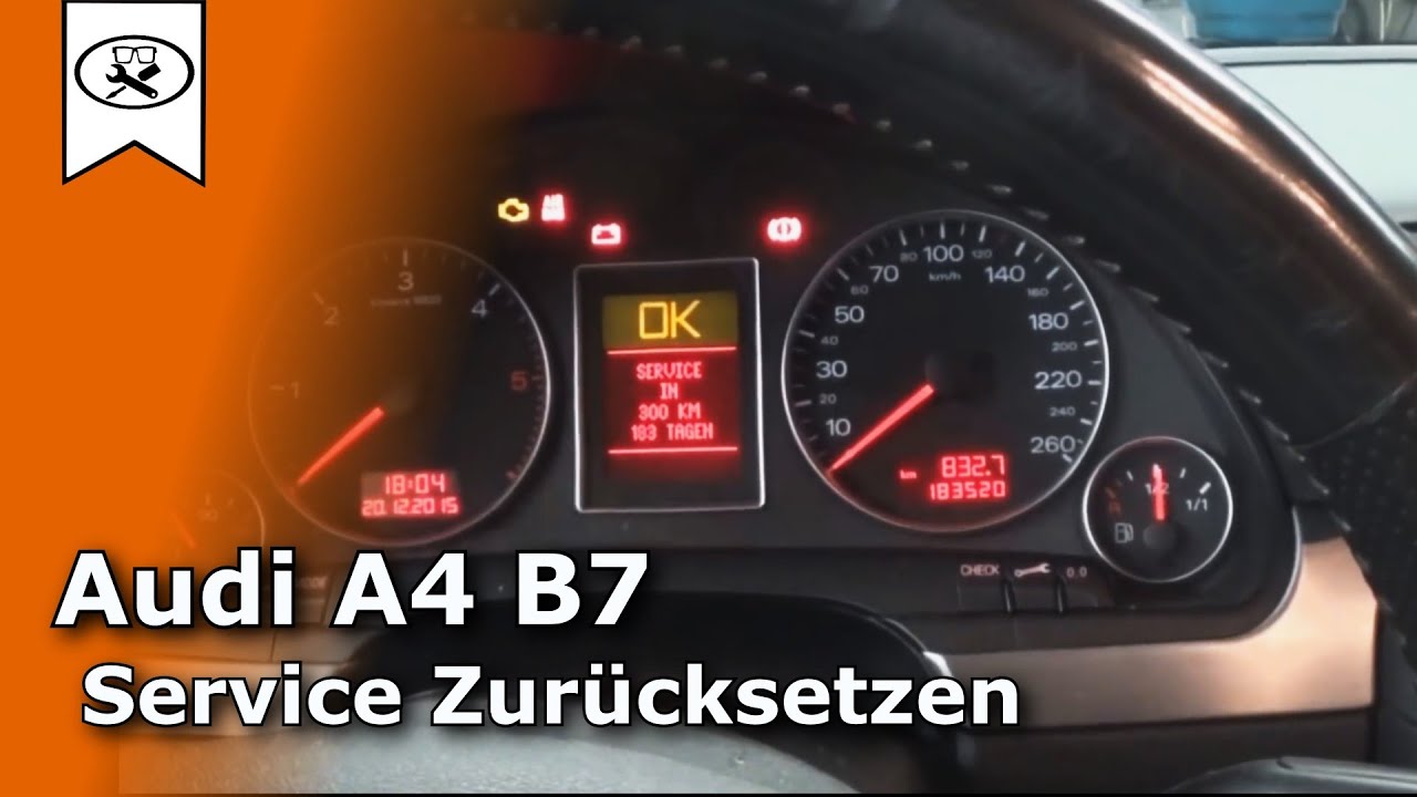 Audi A4 B7 Service zur&uuml;cksetzen | reset oil service light | VitjaWolf | Tutorial l HD