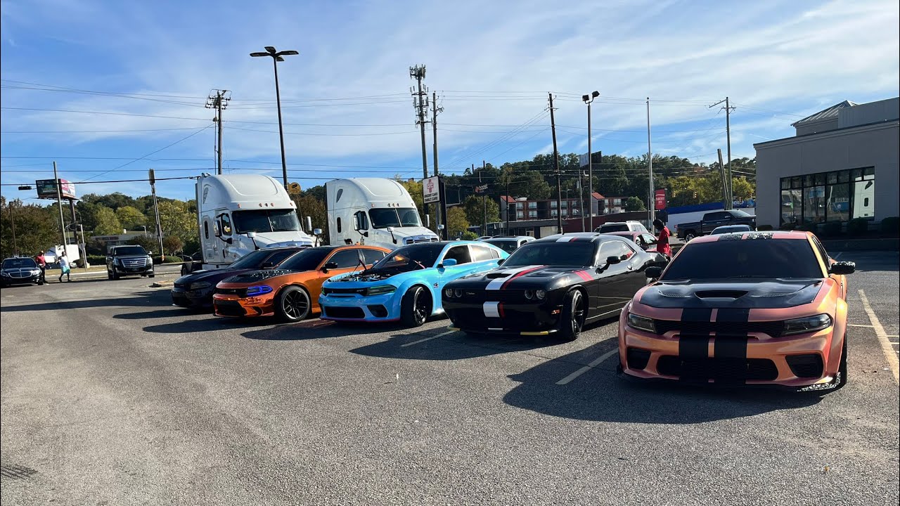 SCATPACKS & HELLCATS CUTTING UP IN TRAFFIC!!!*MUST WATCH*