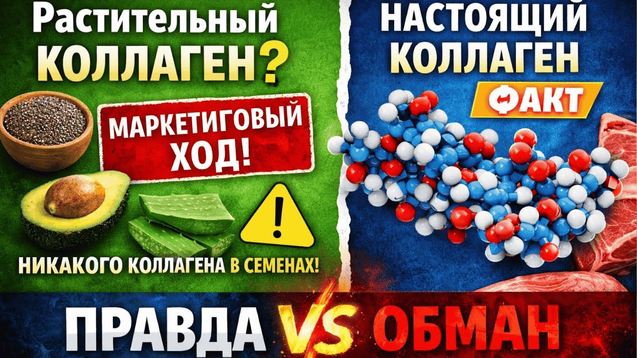 Не ведитесь! Растительный коллаген не существует