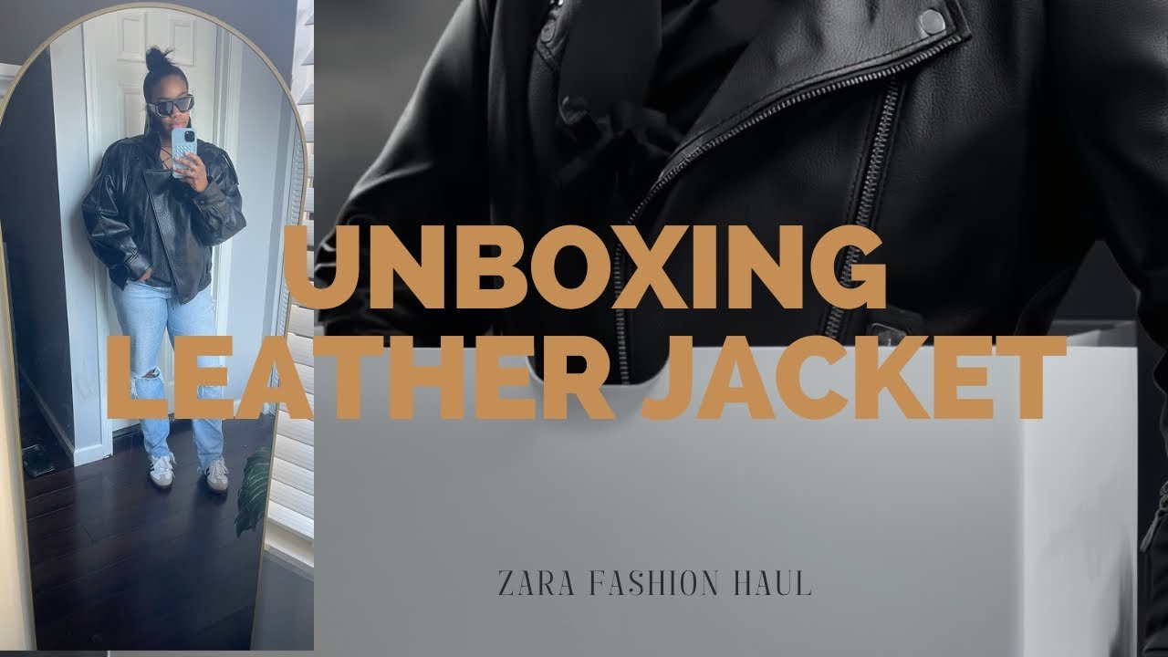 Zara Unboxing | Leather Jacket YSL Dupe | #zara #zarahaul #momstyle | Mamas Got To Eat