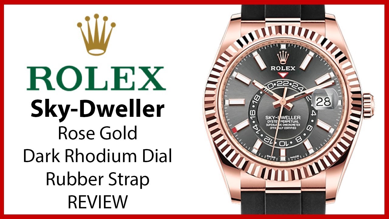 ▶ Rolex Sky-Dweller 336235 Rose Gold Dark Rhodium Dial 326235 - REVIEW