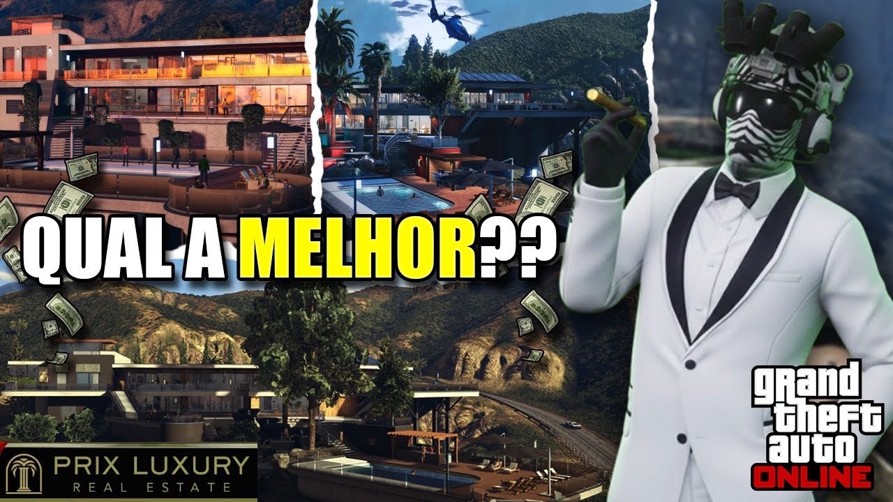Qual MANSÃO comprar no GTA Online? Como Economizar 4 MILHOES !!!! DLC A Safe house in the hills