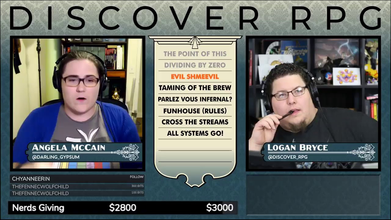 Discover RPG Live Stream (Nov 14, 2018)