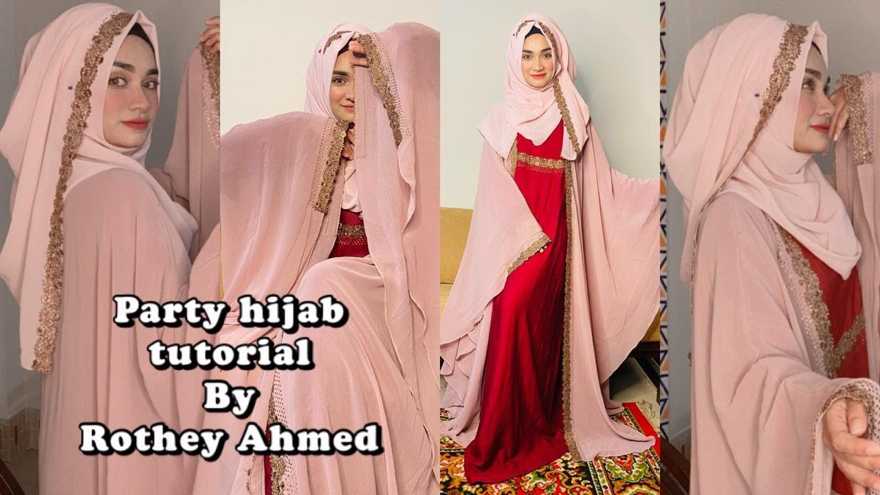 Party hijab tutorial |Rothey Ahmed |most requested hijab tutorial