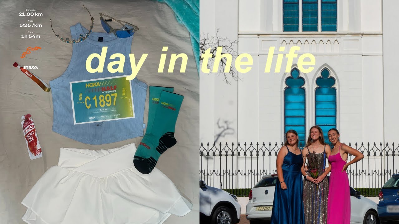 DAY IN MY LIFE | Running a 21km & planning a formal dance | Alana Clare 