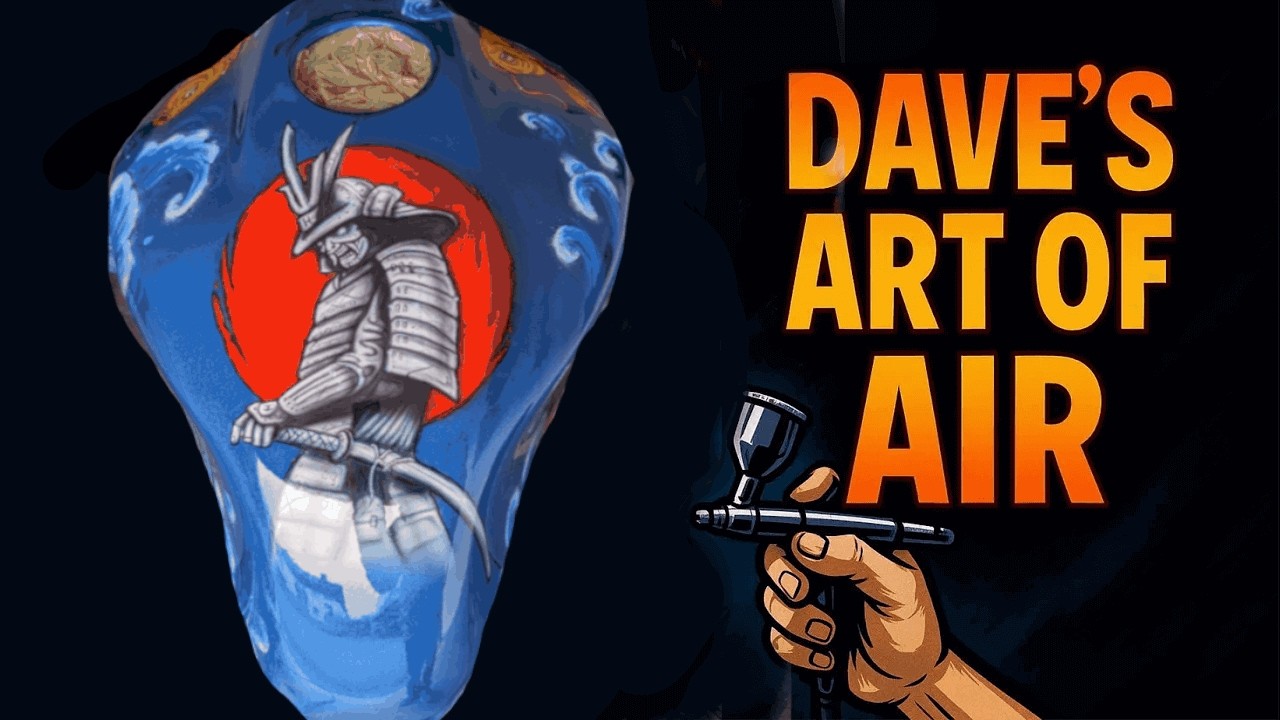 Airbrush-Motorradtank 5 Japan Tattoo Style entspannte Runde #airbrush  #art #airbrushtutorial #honda