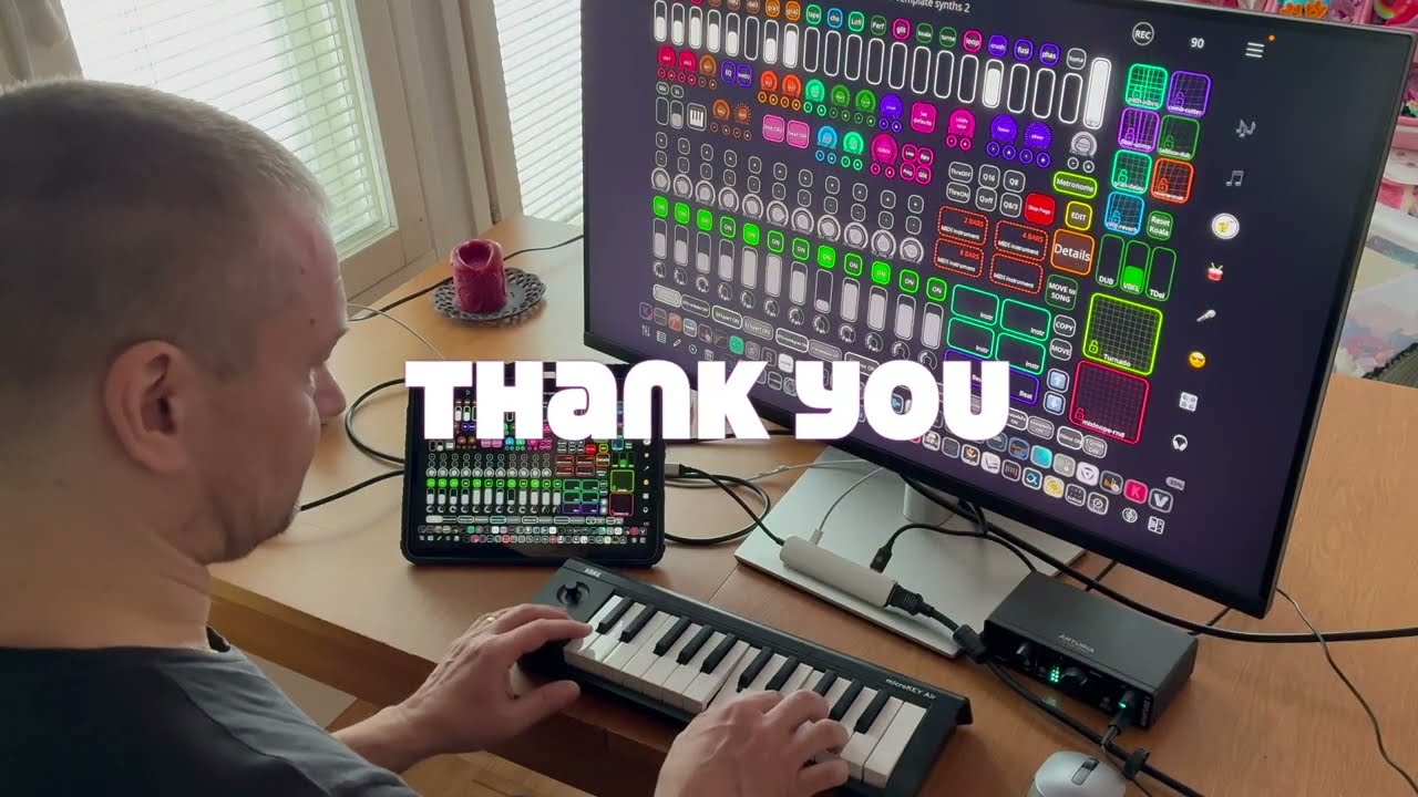 Home Studio with iPad investigations - Bigger screen? #homestudio #ipad #setup #connections