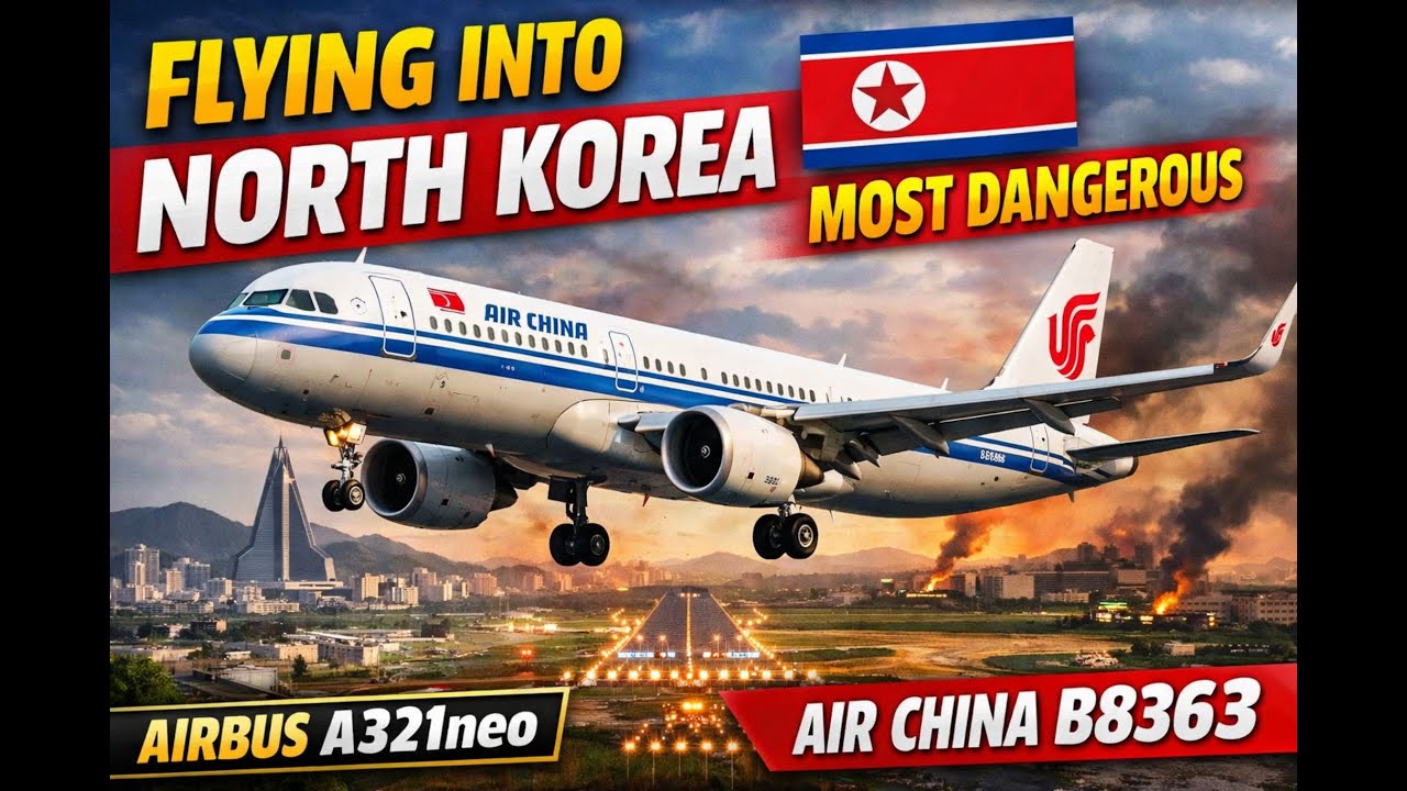 Flying to the World’s Most Dangerous Country 🇰🇵 | Air China B8363 Airbus A321neo | Flight Simulator