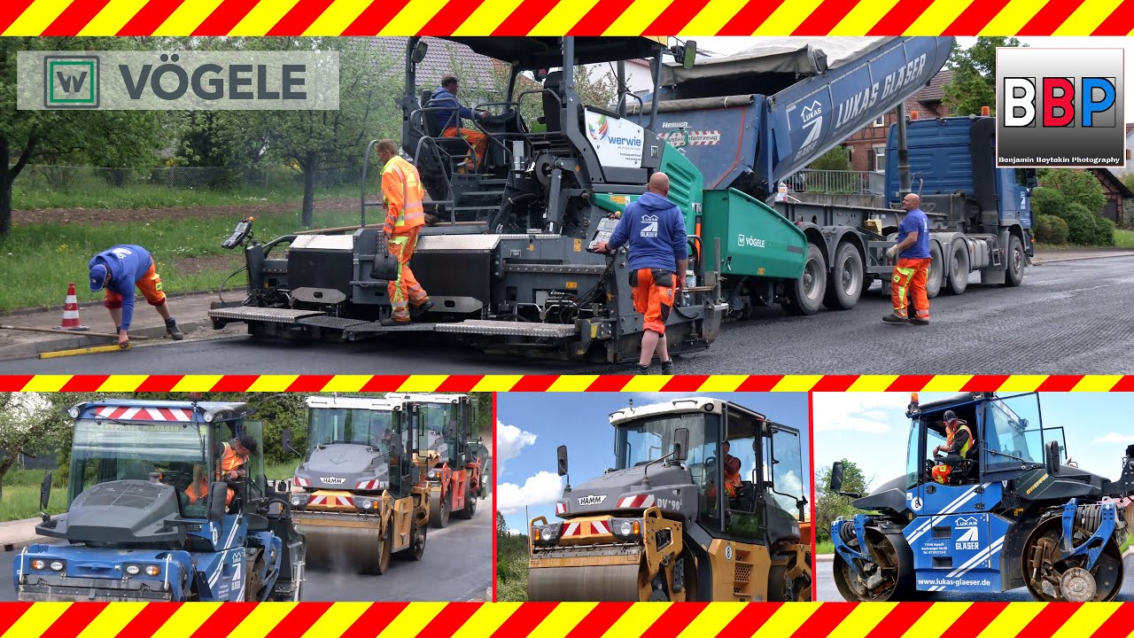 Asphalteinbau / Asphalt Paving, Vögele Super 1900-3i,... Sanierung B 14 , Backnang, 14.05.2021. #1