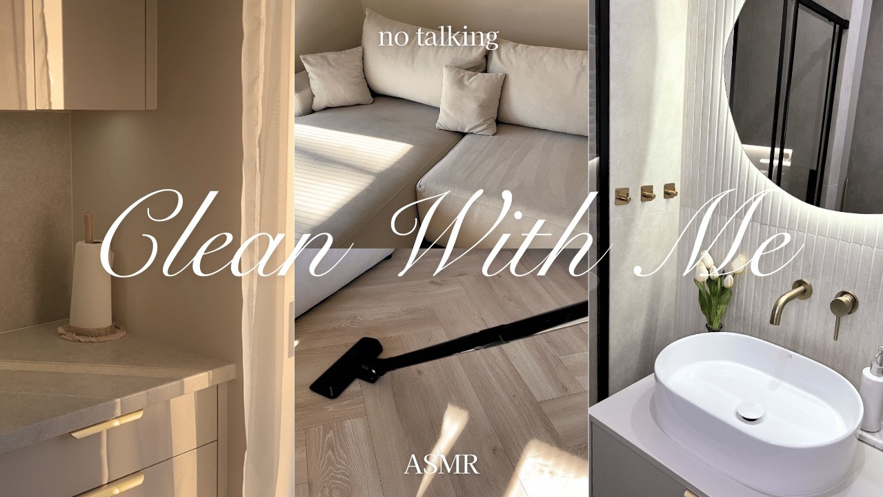 SPRING RESET, RESTOCK & CLEAN WITH ME 🌷🫧 (kitchen reset & washing the windows) 🧼