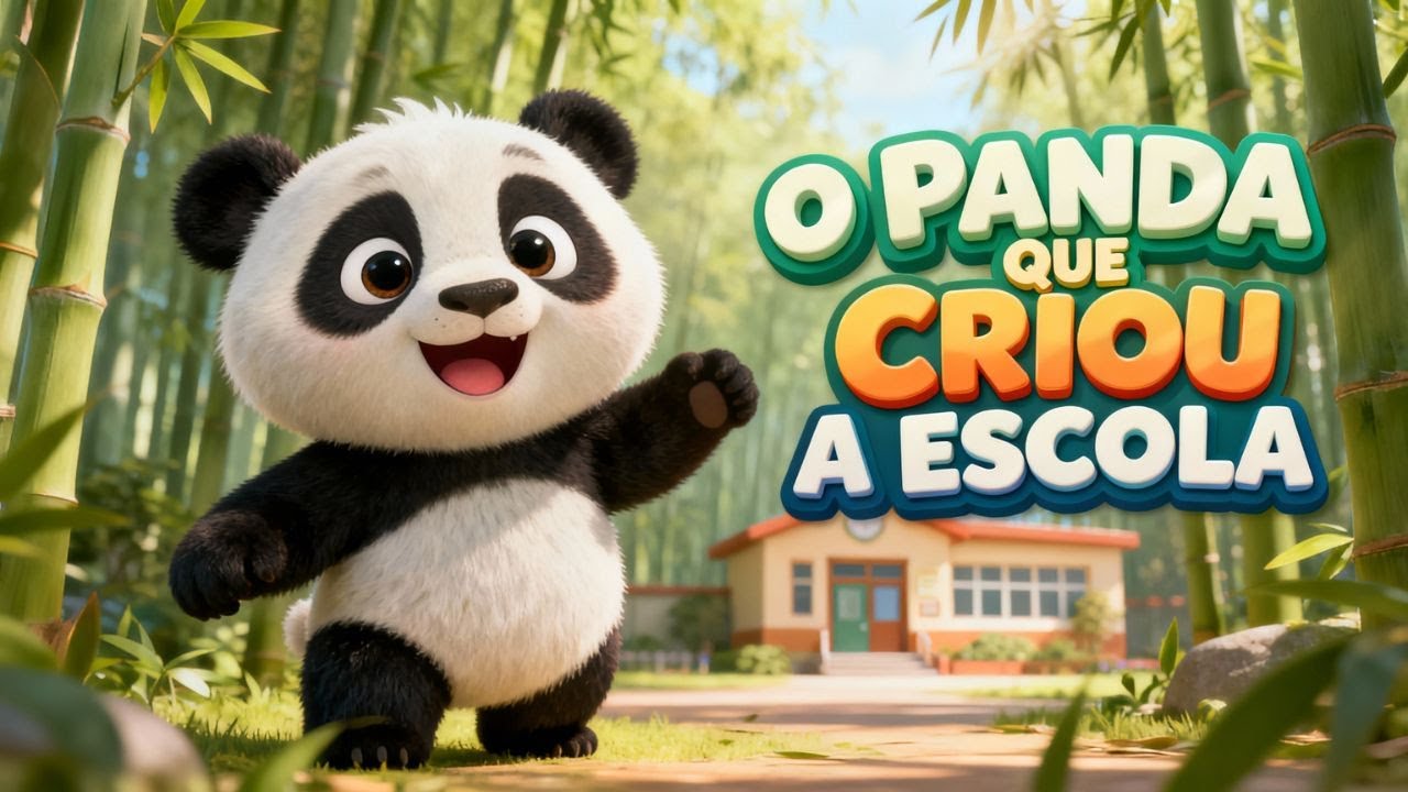 O PANDA E A ESCOLA- História| #historiainfantilparadormir #infantil #historia #fábulas #historinha