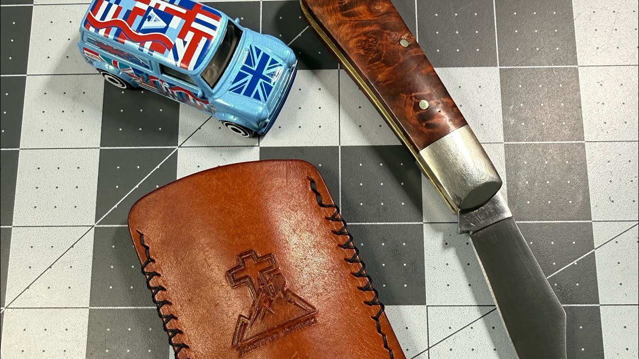 MoonRaker Knifes UK - A.Wright Spalted Chestnut Chased Back Barlow Exclusive 