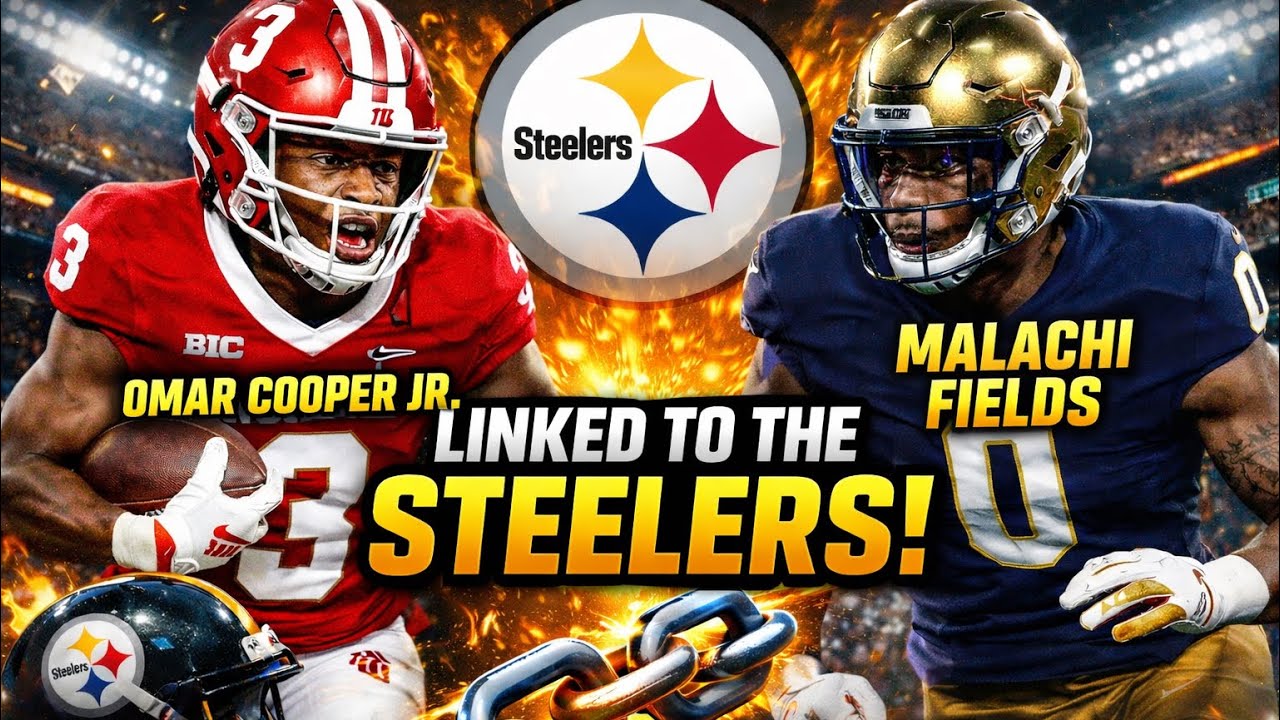Steelers Linked to 2 WRs at the combine + Steelers trading down for Caleb downs?+ Qb talk.