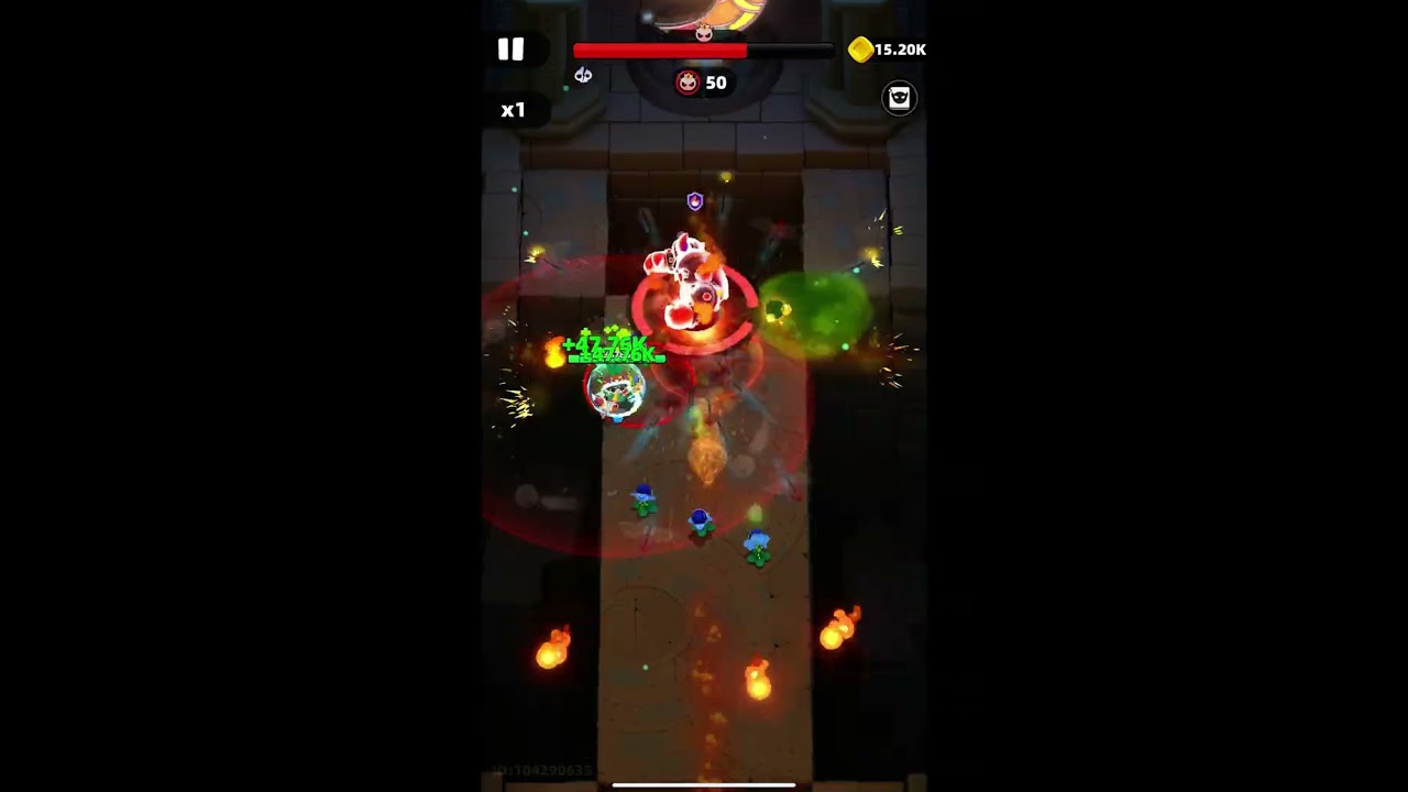 Archero 2. Chapter 125. Wave 50 Boss Flame Demon @ 4.8M CP (302K ATK)