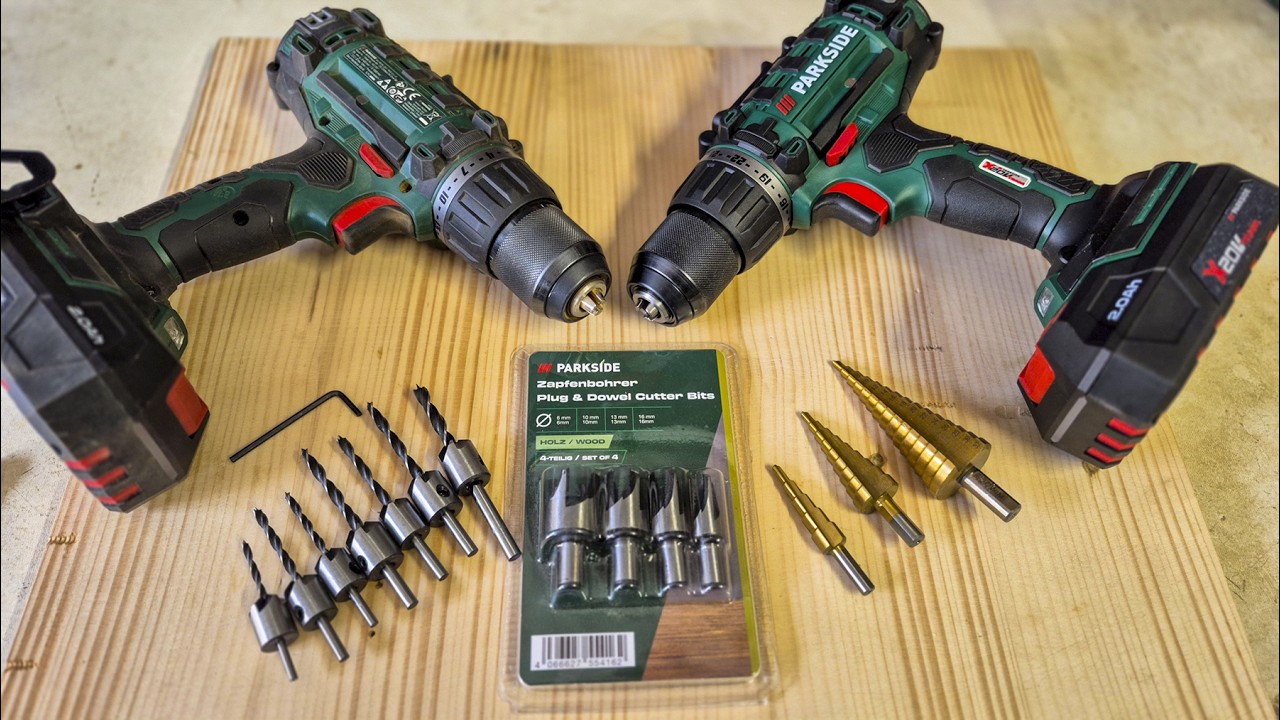Parkside various drill bits, short test