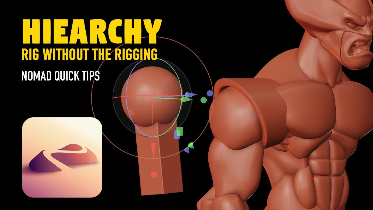 Hierarchy: Rig without Rigging | Nomad Sculpt Quick Tutorial