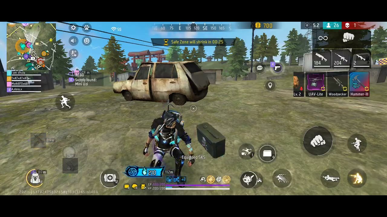 Free fire noob player team elimination 