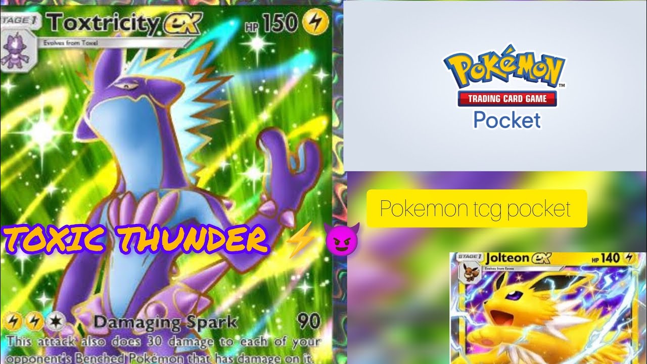 Toxtricity + Jolteon EX is Absolutely BROKEN ⚡ #PokemonTCGPocket#PokemonTCG#JolteonEX#Toxtricity