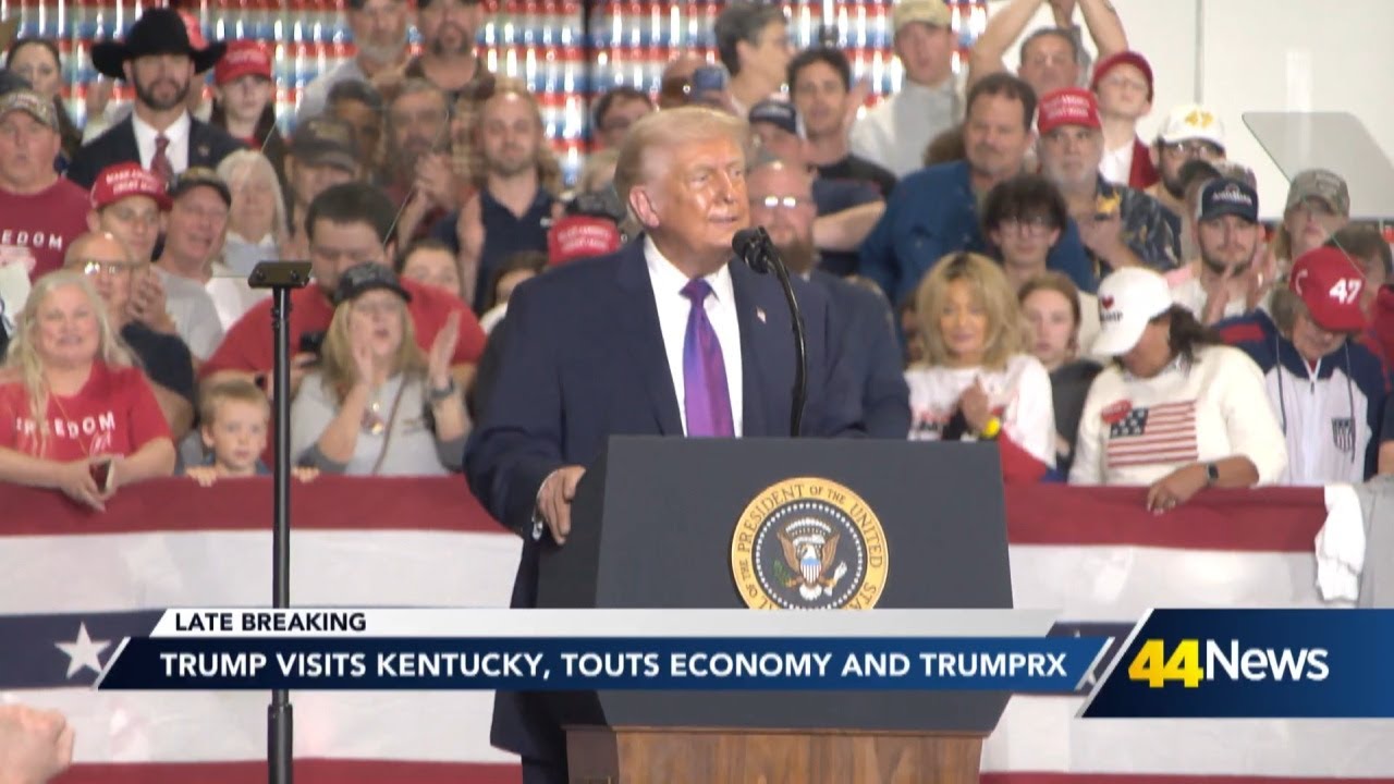 President Trump touts economy and TrumpRX in Kentucky
