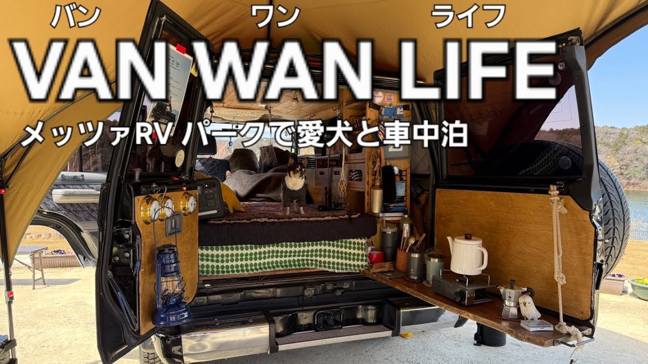 VAN WAN LIFE メッツァRVパークで愛犬と車中泊