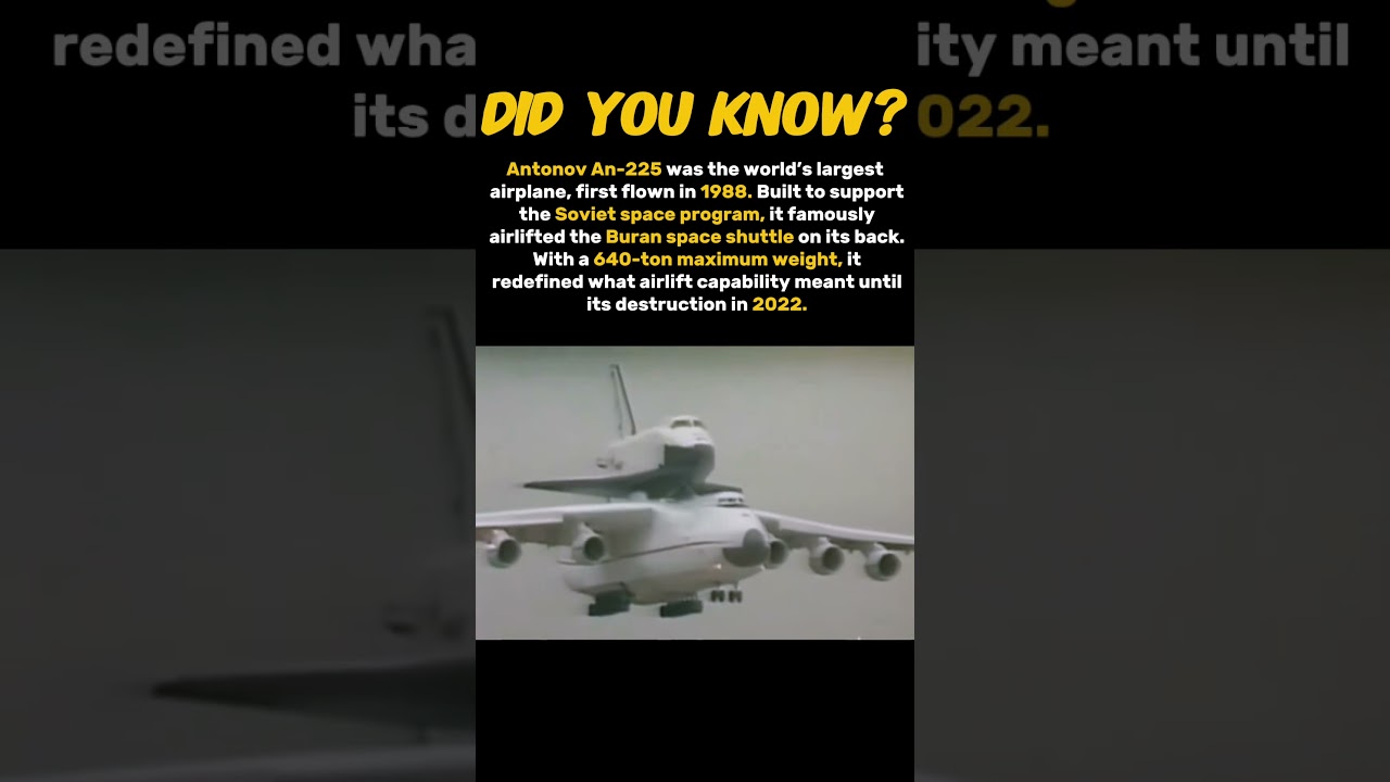 The largest Plane ever built was soviet 