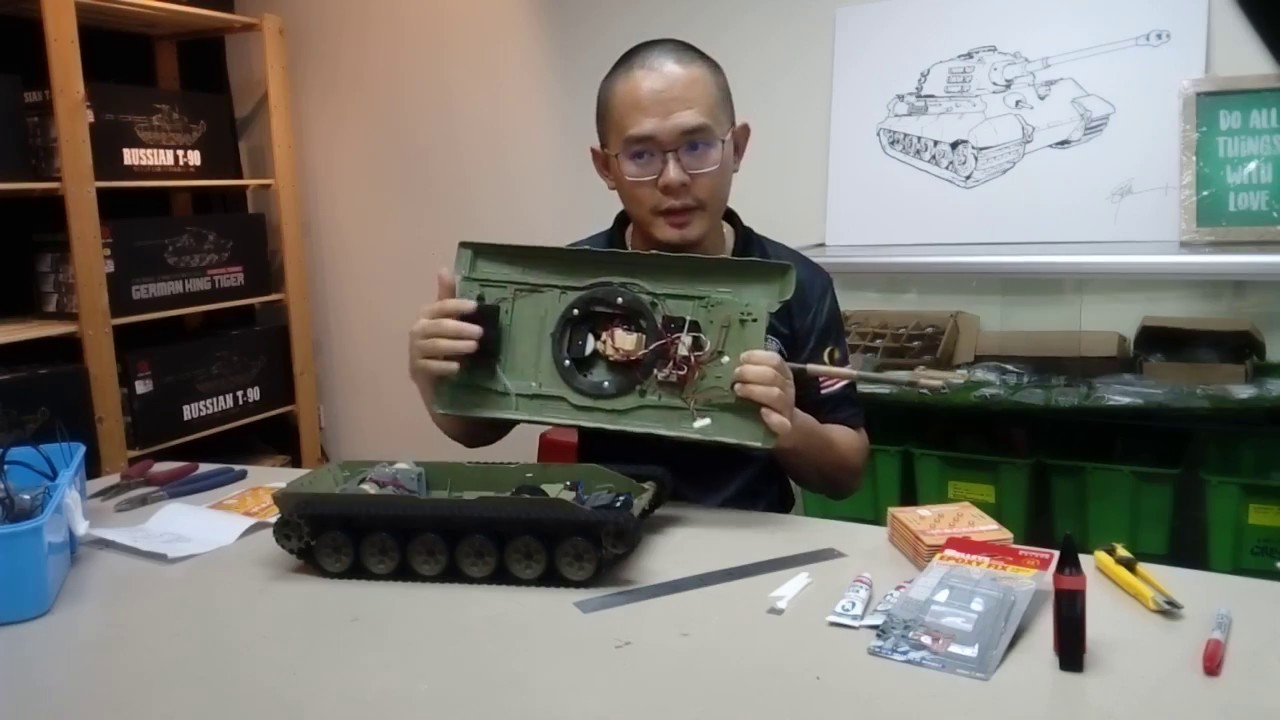 How to do the RC Tank Hull magnets conversion