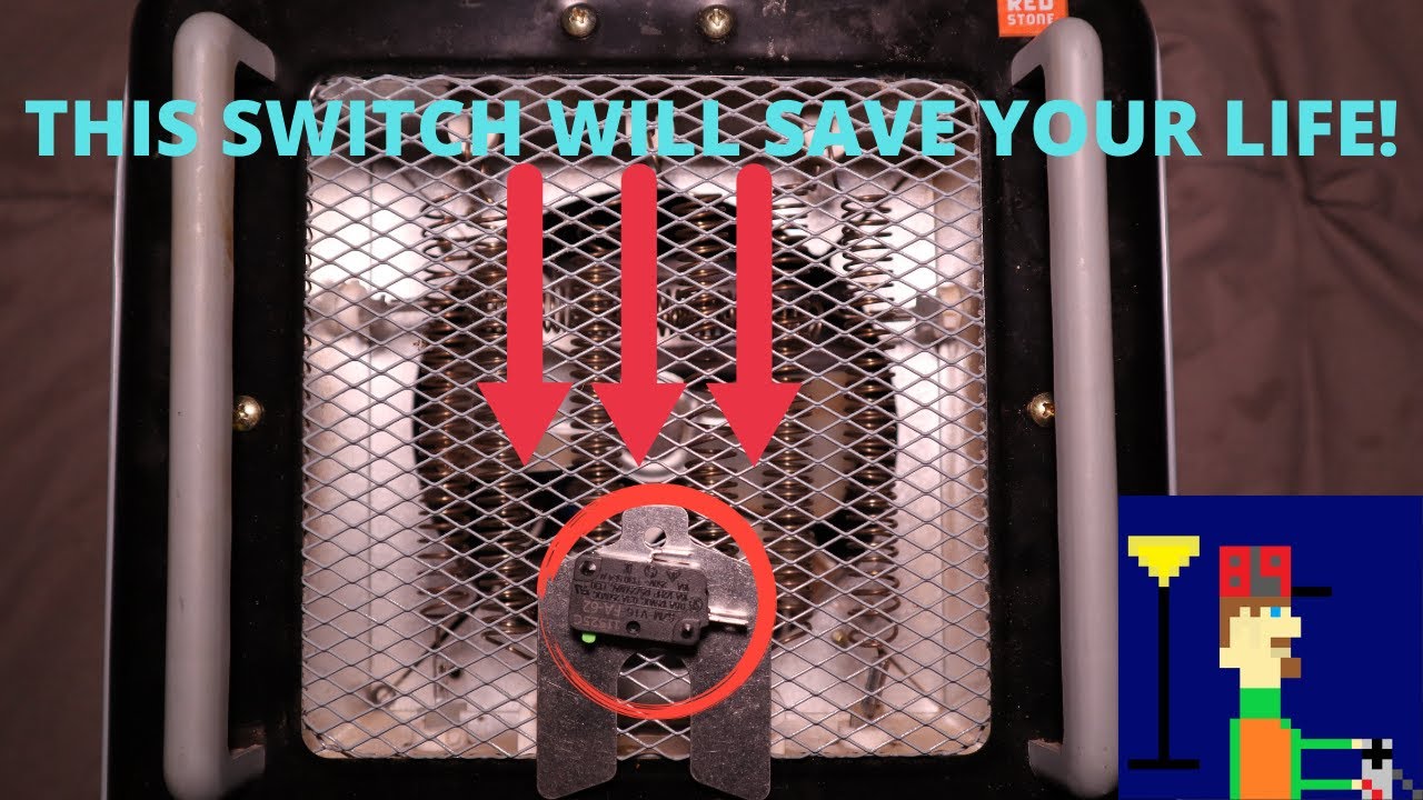 How to Repair a Bad Tip-Over Switch on a Space Heater. THIS CAN SAVE YOUR LIFE!!!