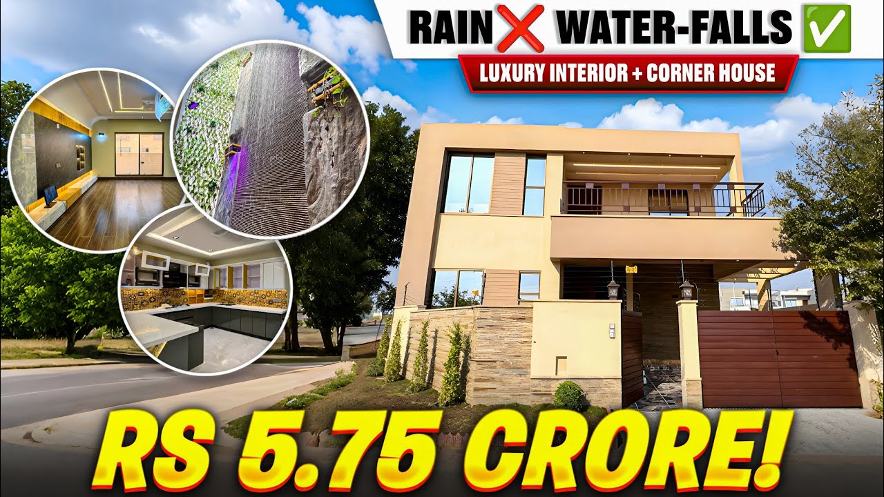 THE NIAGARA FALLS: Inside One Of Bahria Town Karachi's Most Expensive 🏡370-Sq Yards Corner Villa 