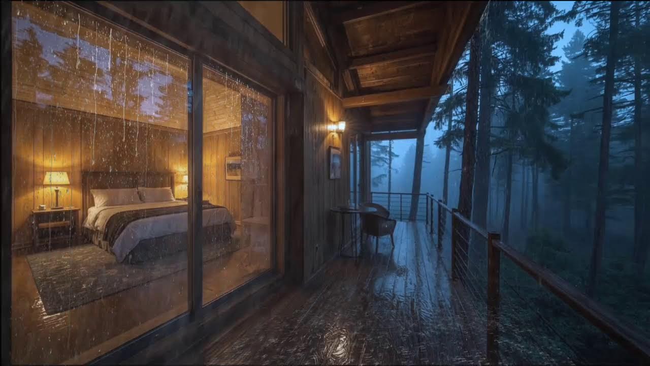 Soothing Forest Rain Sounds | Deep Sleep & Insomnia Relief All Night