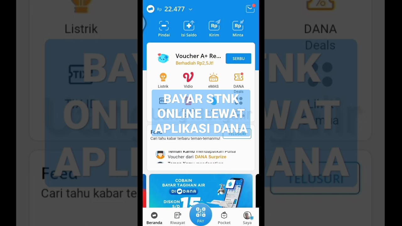 BAYAR STNK ONLINE LEWAT APLIKASI DANA