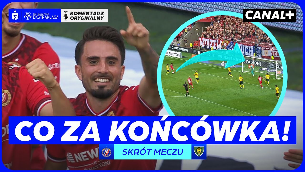 DWA CIOSY NA KONIEC I TRZY PUNKTY W ŁODZI! WIDZEW - GKS KATOWICE, SKRÓT MECZU