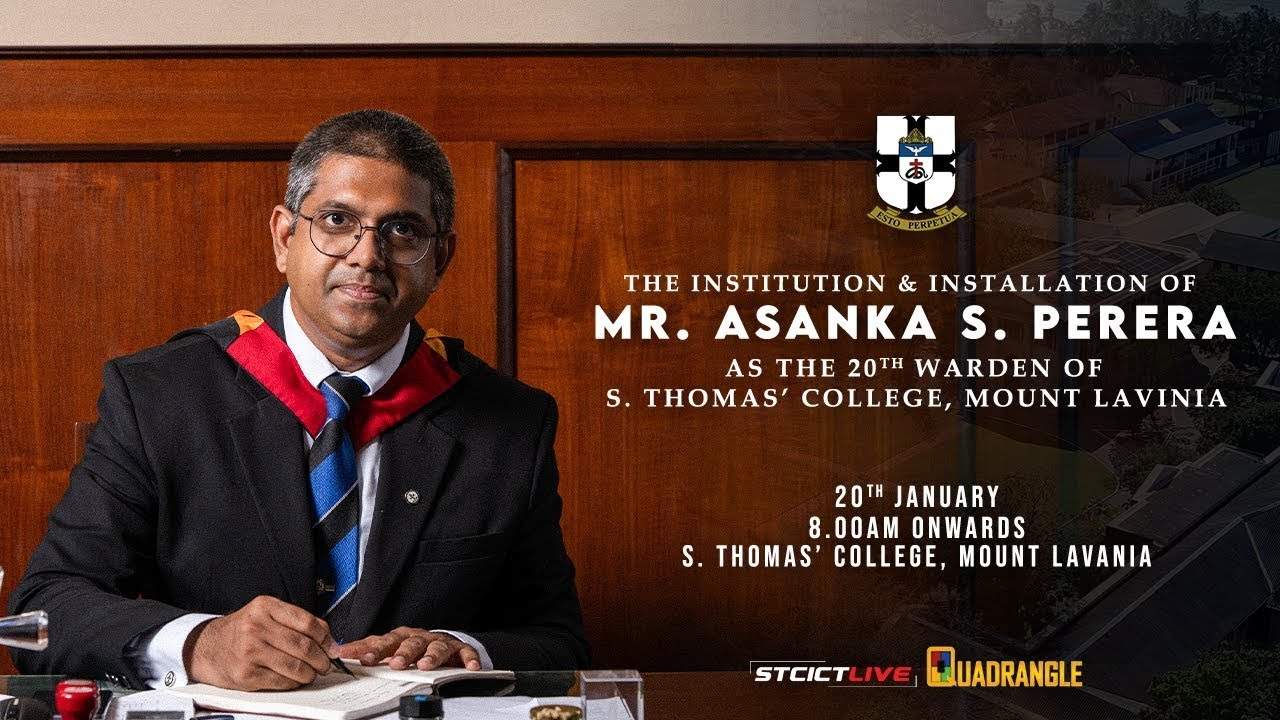The Institution & Installation of Asanka S. Perera as the 20th Warden |  @StcmountEduLk ​