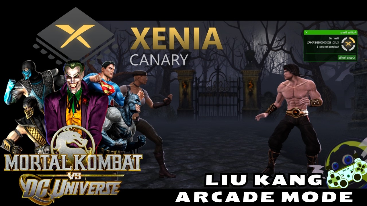 Liu Kang MK vs. DC Universe (XBOX 360, Xenia Canary) Arcade Ladder VERY HARD