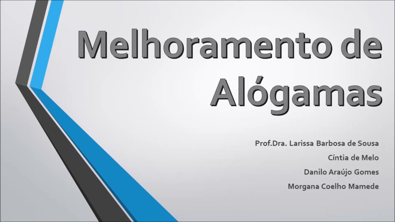 13ª Vídeo-aula. Melhoramento de alógamas