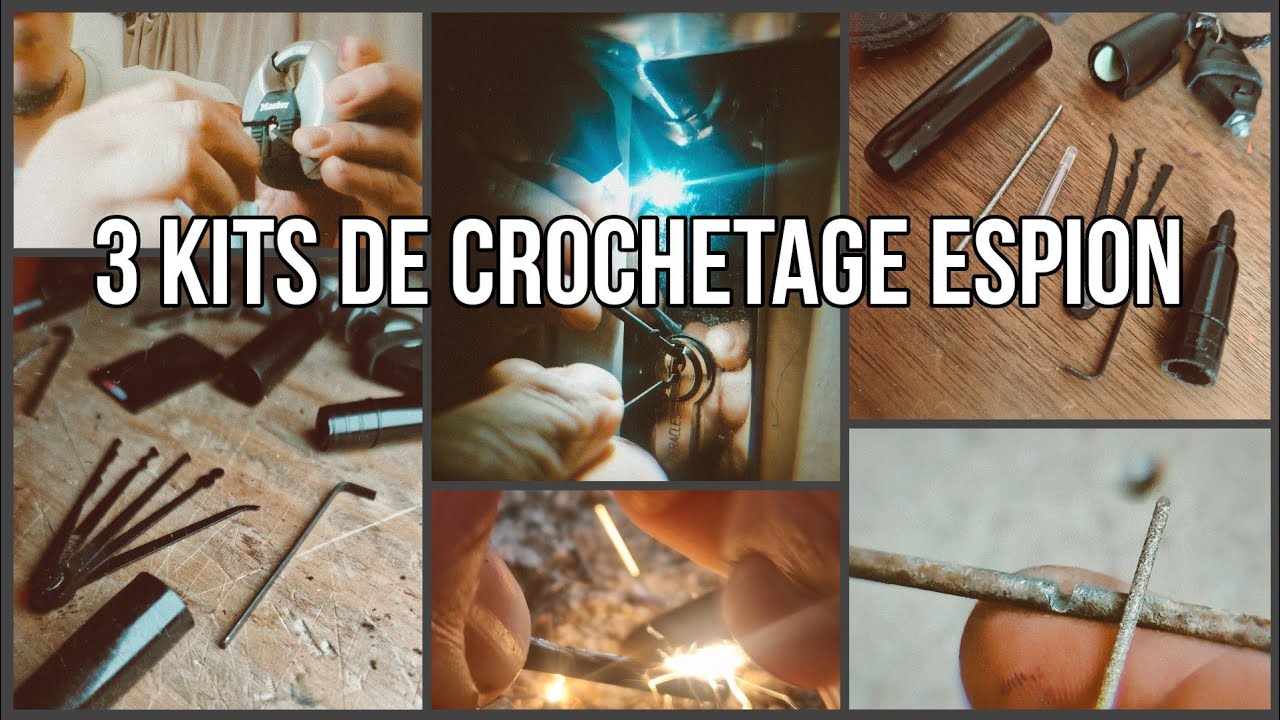 Présentation de 3 kits de crochetage espion