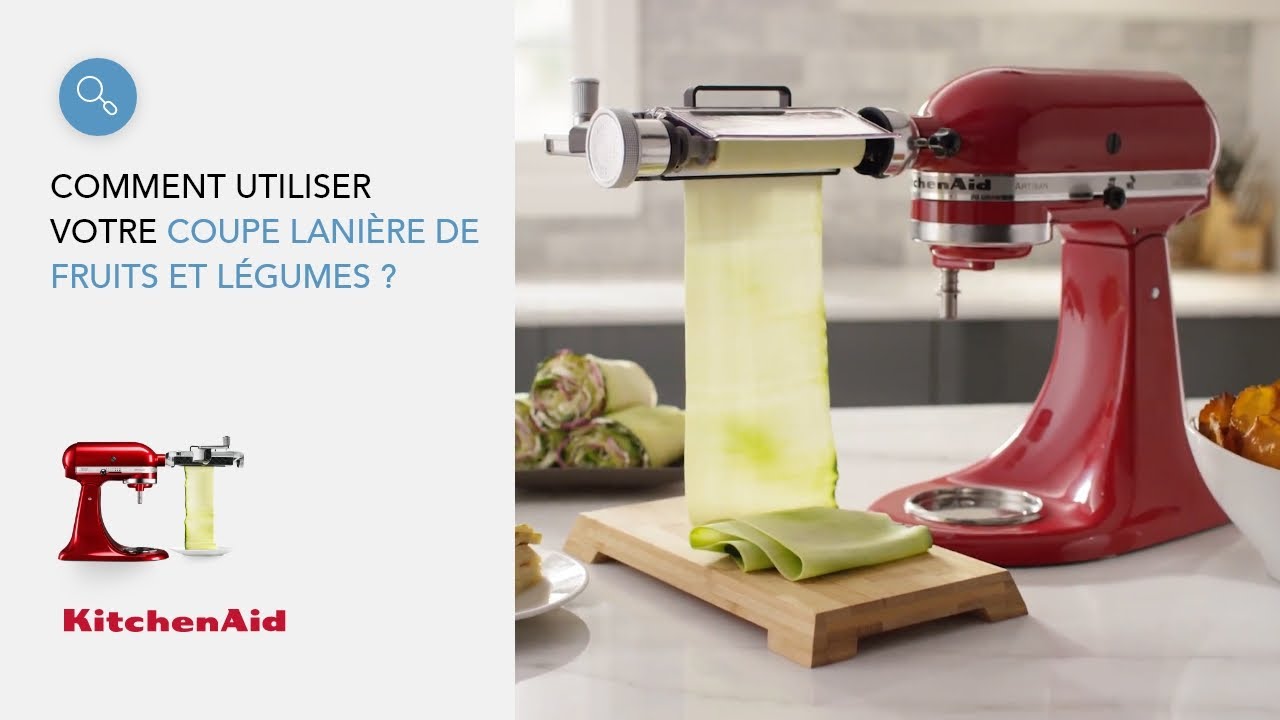 Comment utiliser votre coupe lani&egrave;re de fruits et l&eacute;gumes ? | KitchenAid